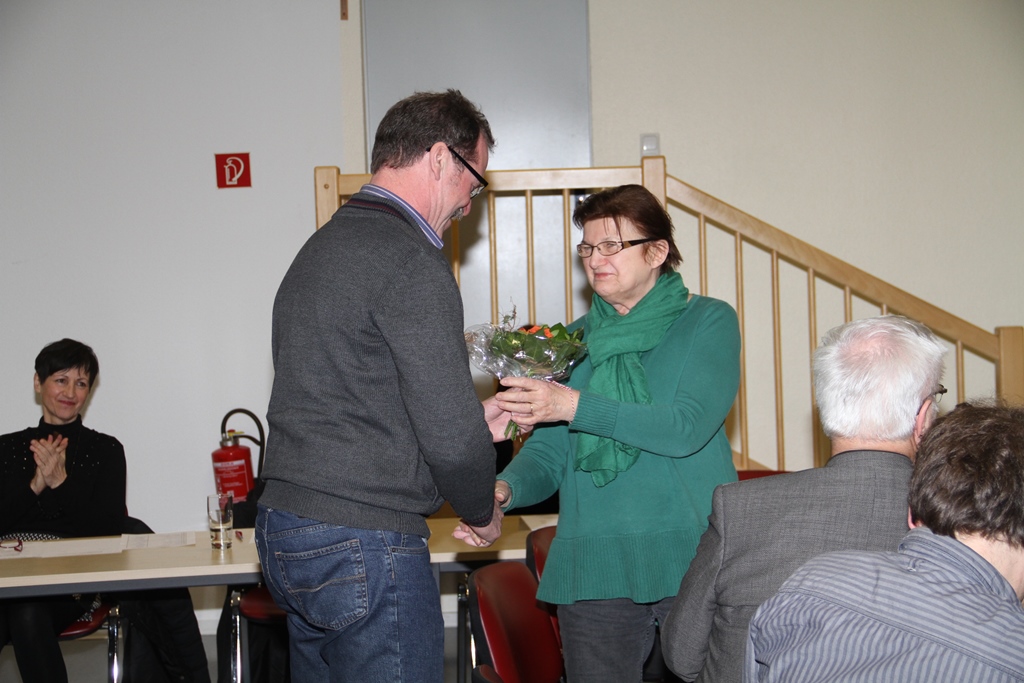 Verabschiedung von Marita Bullmann durch Gerald Wolters