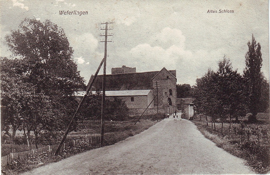 Blick von Norden auf die Burg
